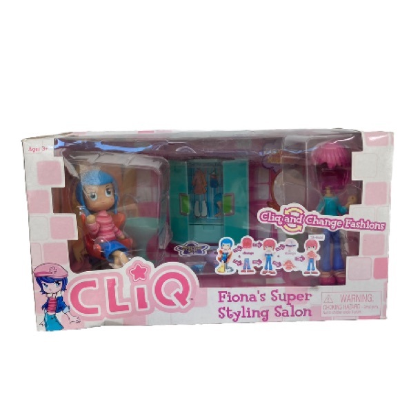 Cliq and Change Fashion Fiona’s Super Styling Salon Doll Play Set Rare NIB - Picture 11 of 11